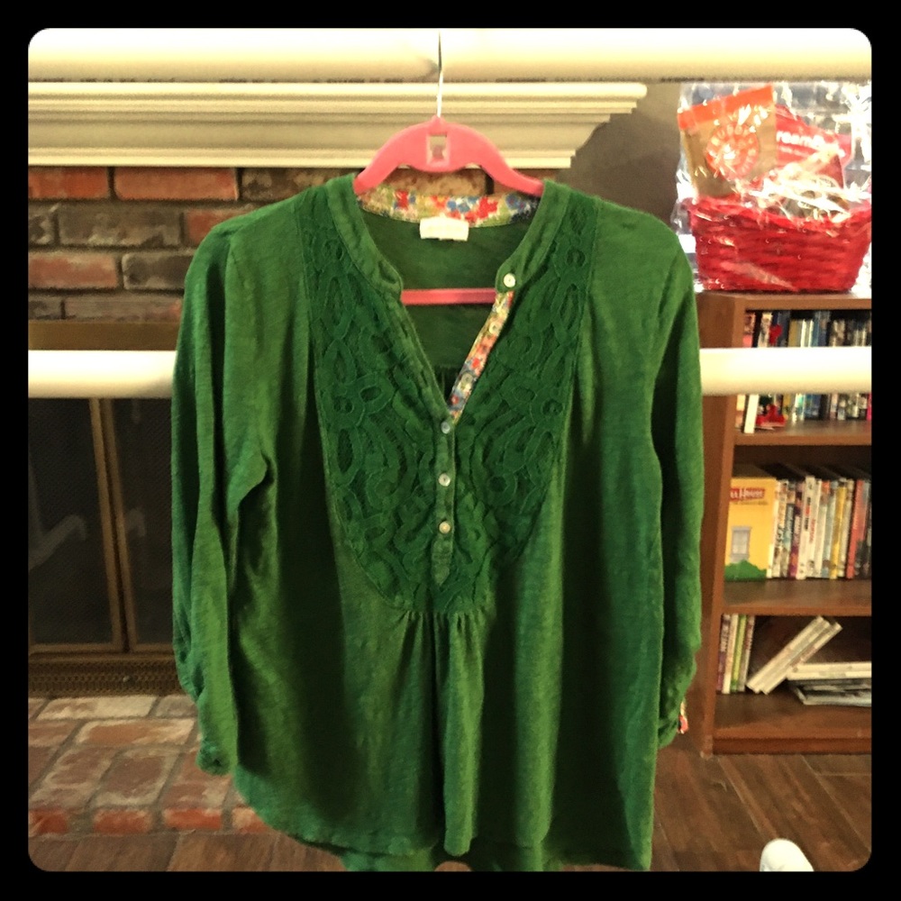 Anthropologie Knit Blouse by Meadow Rue